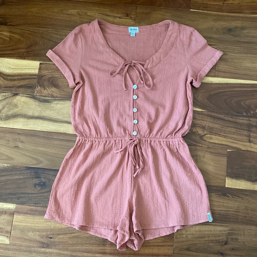 Rhythm Romper XS rust brown color NEW